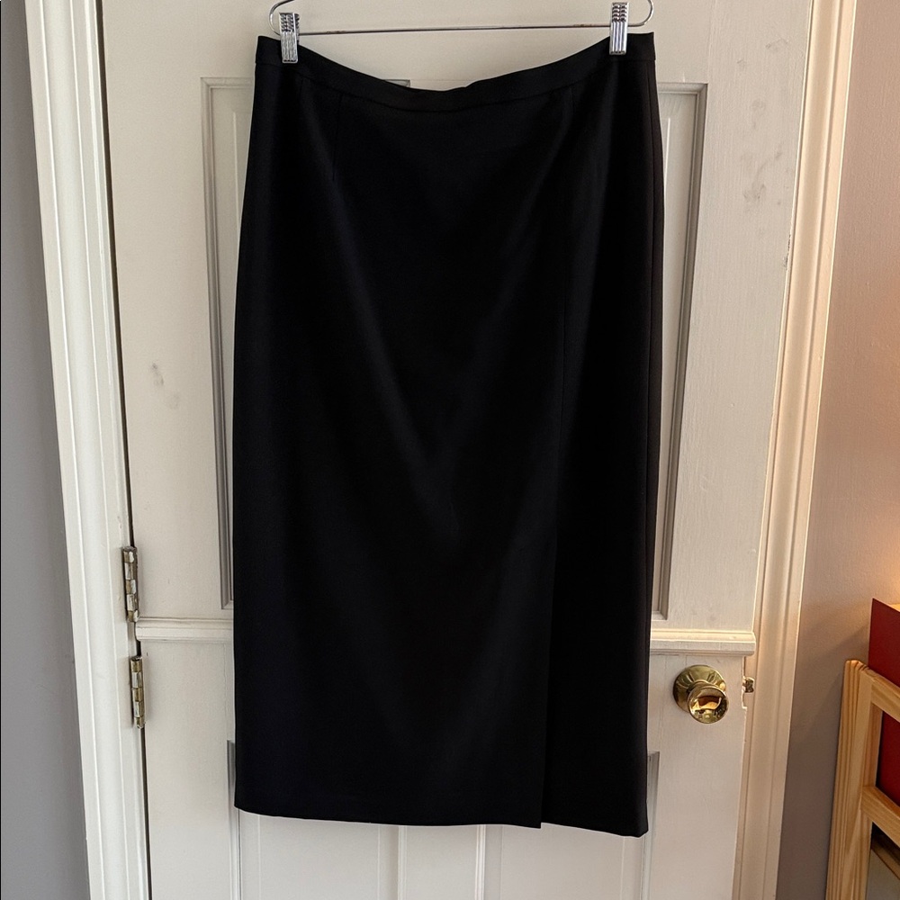 Le Suit Black Long-Sleeve Two-Piece Dress Suit with Belt - Picture 3 of 4